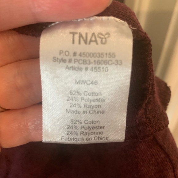 OG TNA 3/4 length sleeve shirt size M - Picture 4 of 5